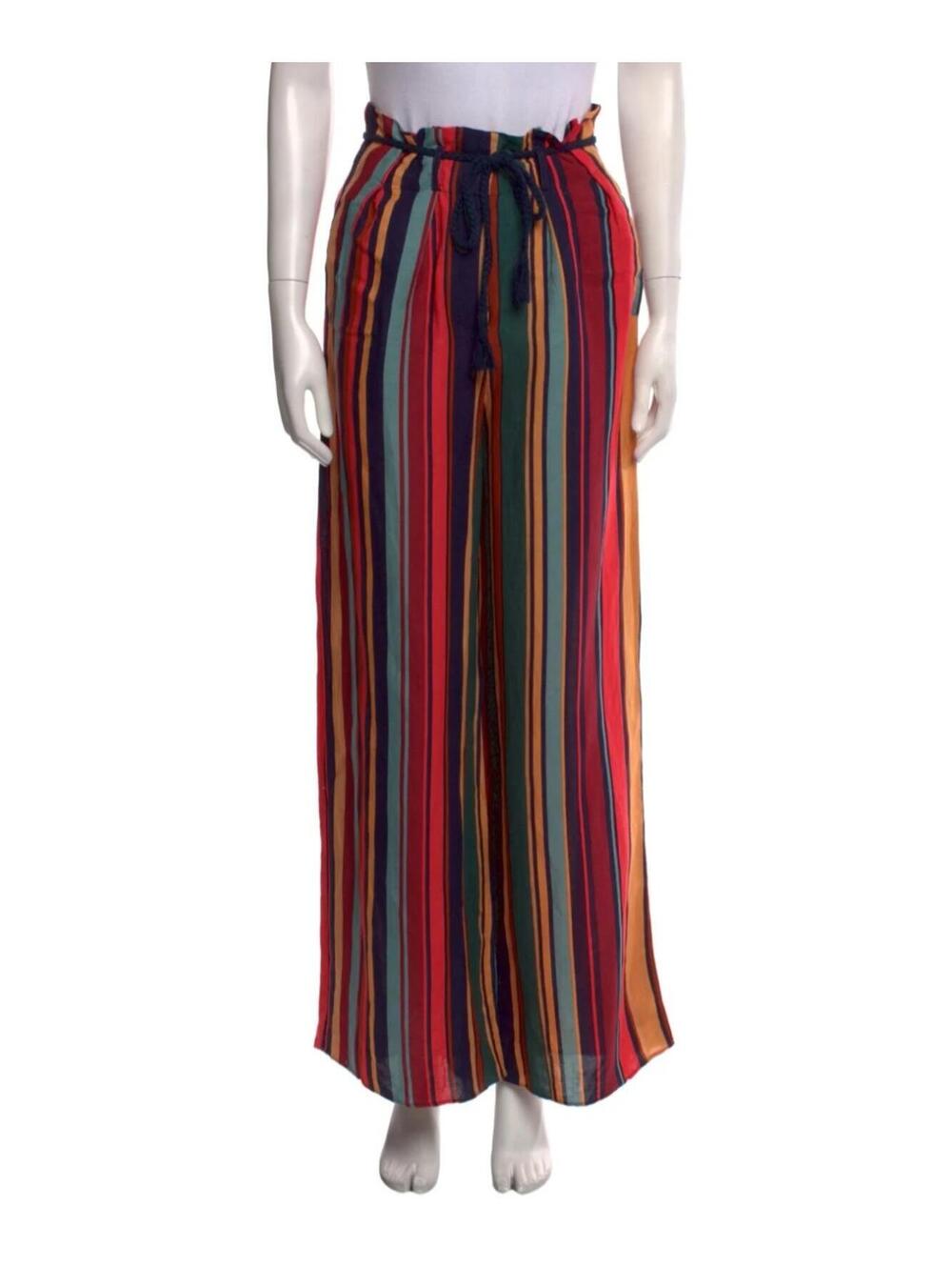 Farm Rio Augustine Striped Wide Leg Pants Size M